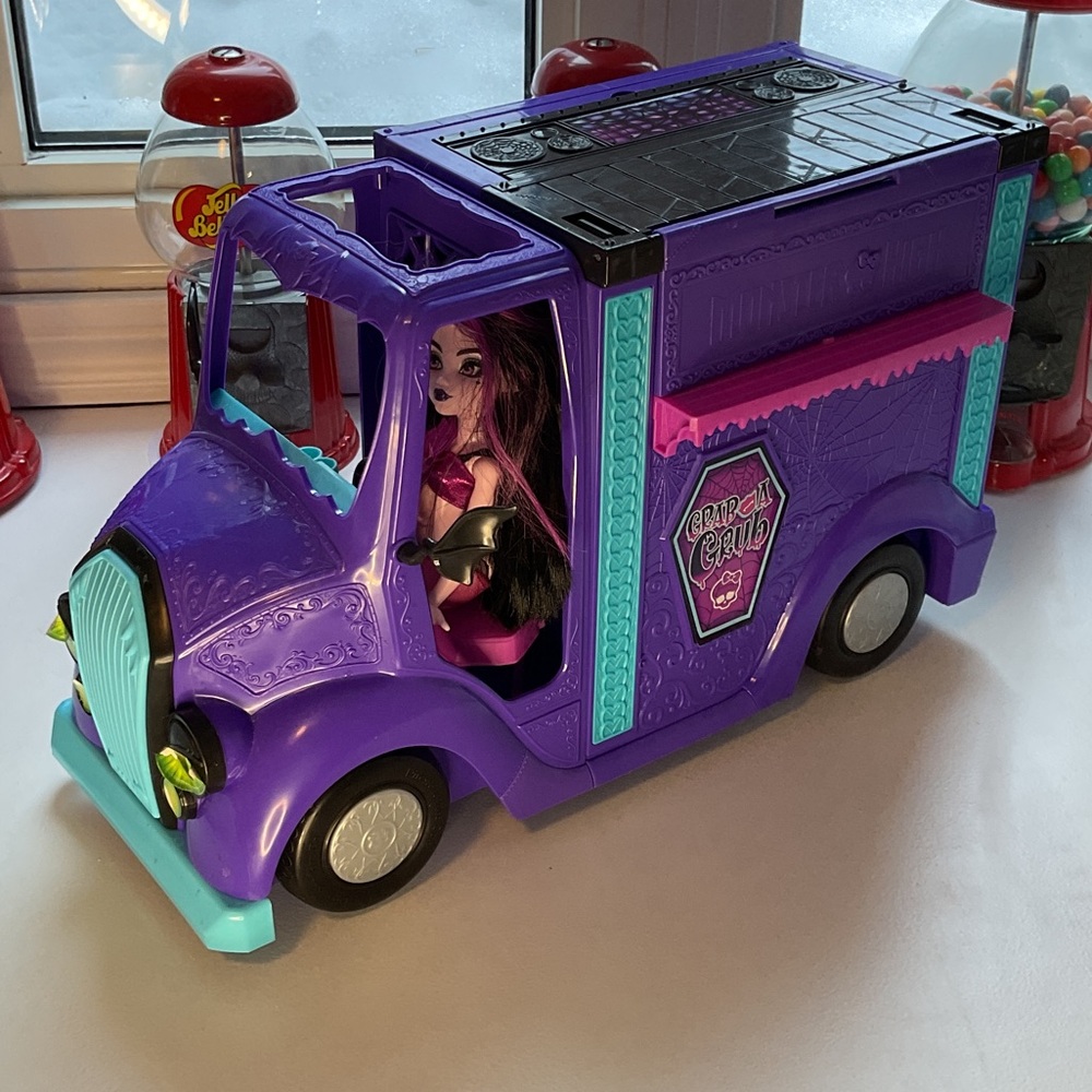 Monster High Purple and Teal Adventure Truck with Doll